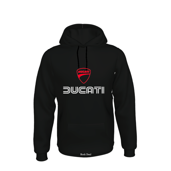 Ducati Ανδρικό Φούτερ με Κουκούλα Μαύρο