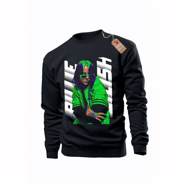 BILLIE EILISH φούτερ σε Μαύρο Χρώμα 