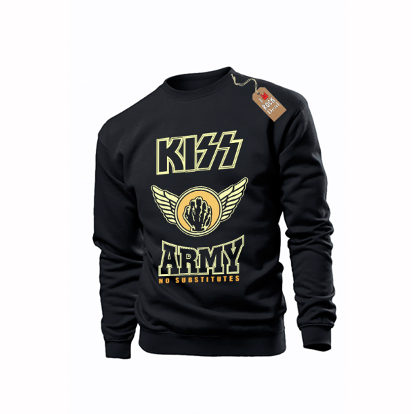 KISS Φούτερ Μαύρο Unisex