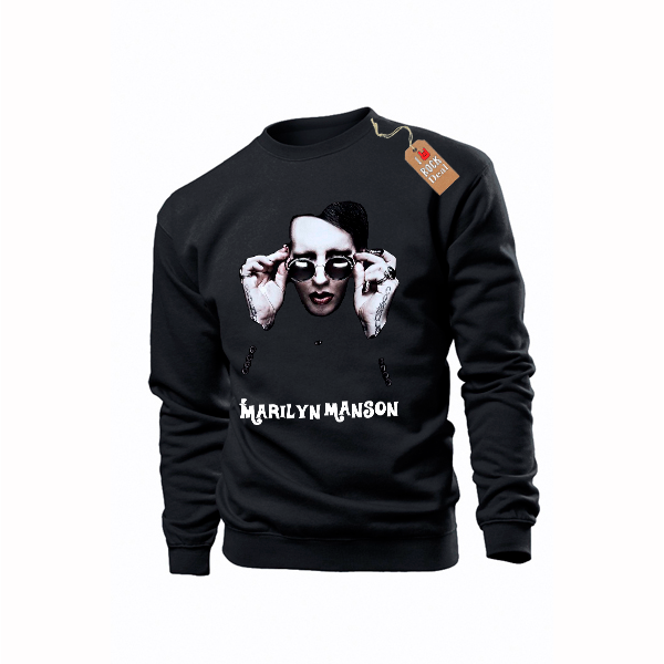 Marilyn Manson Φούτερ Μαύρο Unisex