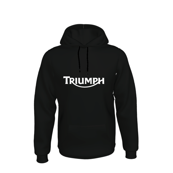 Triumph Ανδρικό Φούτερ με Κουκούλα Μαύρο