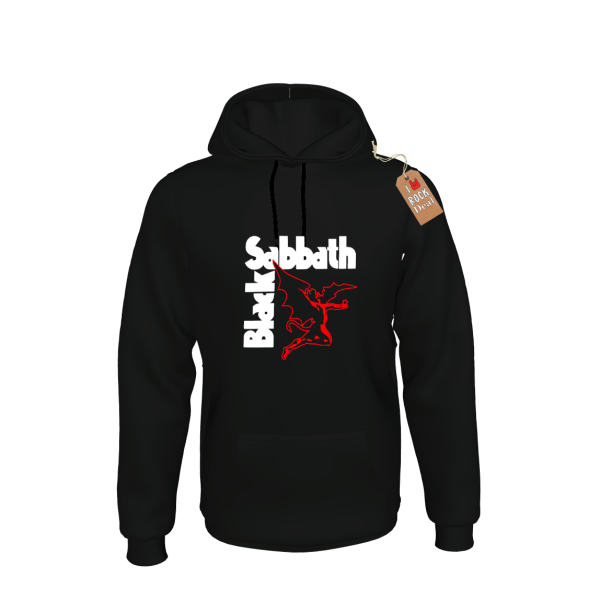 Black Sabbath Unisex Φούτερ με Κουκούλα Μαύρο