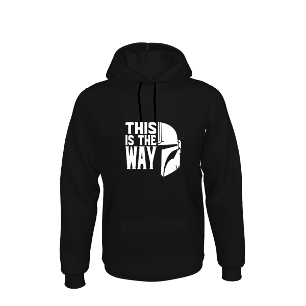 Mandalorian this is the Way Bounty Hunter Φούτερ με Κουκούλα Μαύρο