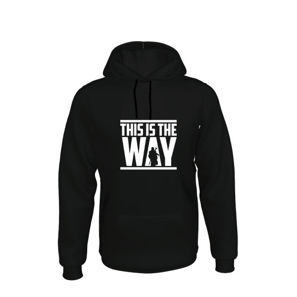 This is the Way Mandalorian Bounty Hunter Φούτερ με Κουκούλα Μαύρο