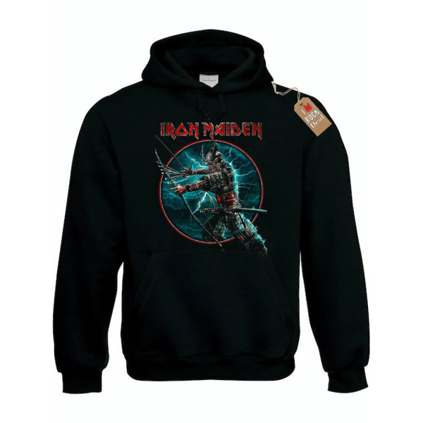 IRON MAIDEN Φούτερ Μαύρο με Κουκούλα