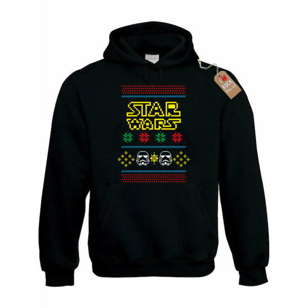 STAR WARS Hoodies Μαύρο με Στάμπα εμπρός και πίσω