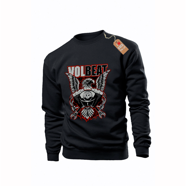 VOLBEAT Φούτερ Μαύρο Ανδρικό