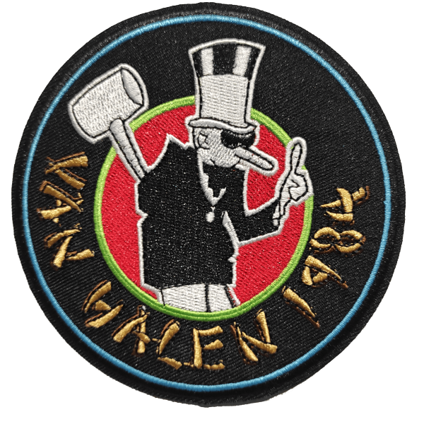 VAN HALEN Υφασμάτινο Σήμα Ραπτικής Διαμ.11.5εκ.