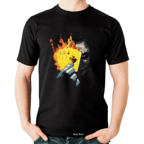 JOKER Why so Serious Poker T-Shirt Μαύρο