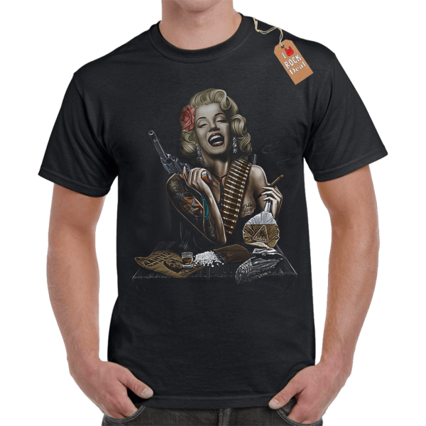 Marilyn Monroe T-Shirt σε Μαύρο Χρώμα T-Shirt σε Μαύρο Χρώμα