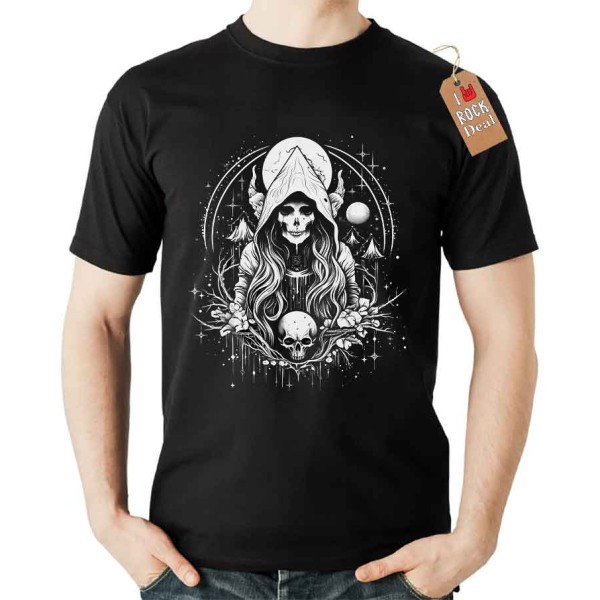 Ghost Skull T-Shirt σε Μαύρο Χρώμα