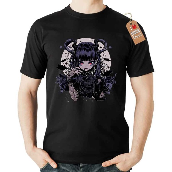 Ghost manga T-Shirt σε Μαύρο Χρώμα