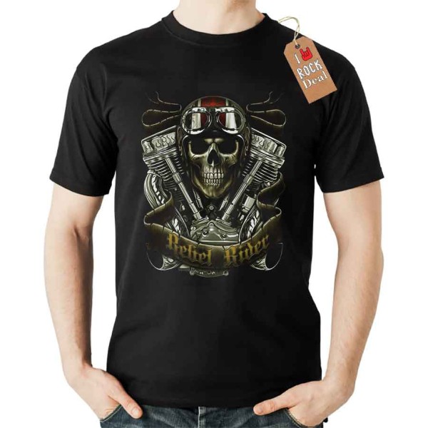 Ghost Rider T-Shirt σε Μαύρο Χρώμα