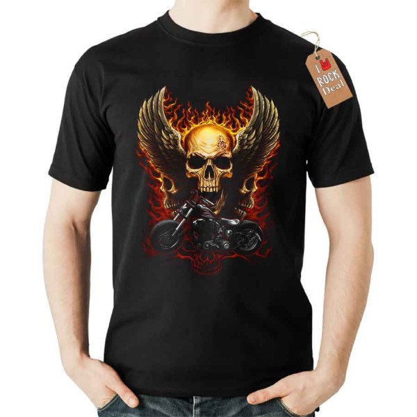 Ghost Pank-Gothic T-Shirt σε Μαύρο Χρώμα