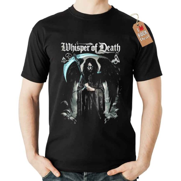 Whisper Of Death Gothic T-Shirt σε Μαύρο Χρώμα