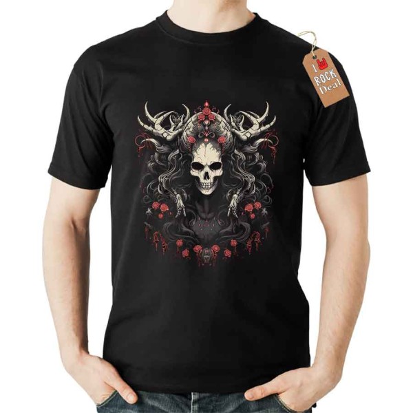 Ghost witch Gothic T-Shirt σε Μαύρο Χρώμα