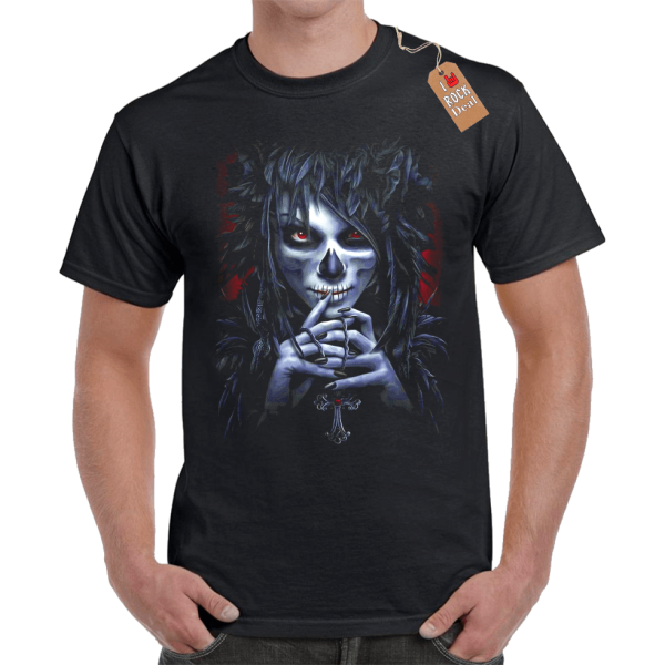 Witch Ghost  T-Shirt σε Μαύρο Χρώμα