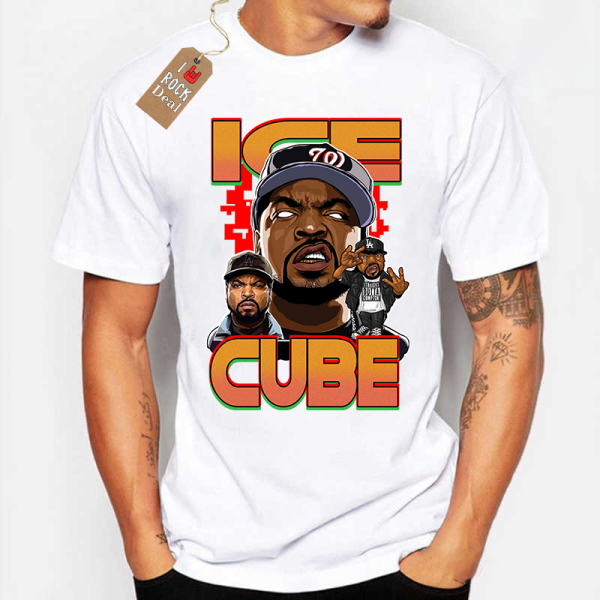 ICE CUBE T-Shirt Λευκό ICE CUBE T-Shirt Λευκό