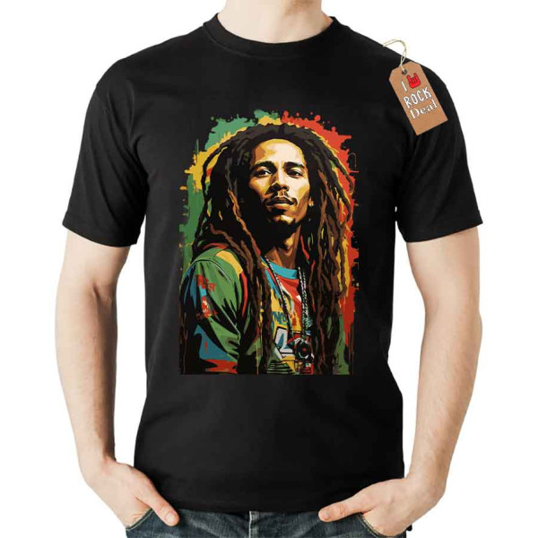 Bob Marley T-Shirt σε μαύρο Χρώμα