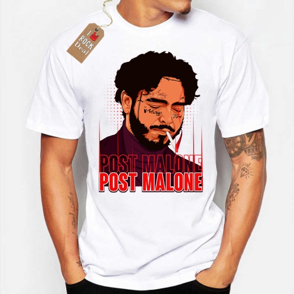 Post Malone T-Shirt Λευκό Post Malone T-Shirt Λευκό