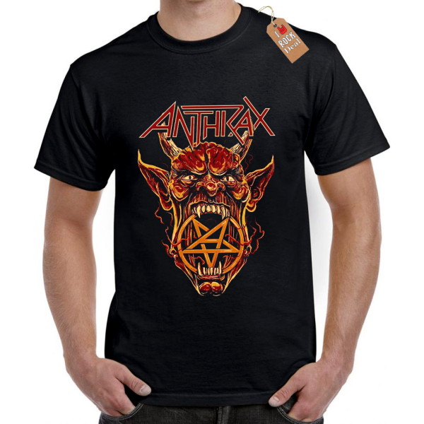 ANTHRAX T-shirt Μαύρο