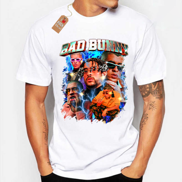 BAD BUNNY T-Shirt Λευκό