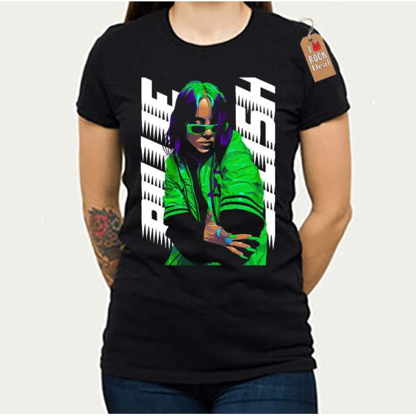 Billie Eilish T-shirt Μαύρο