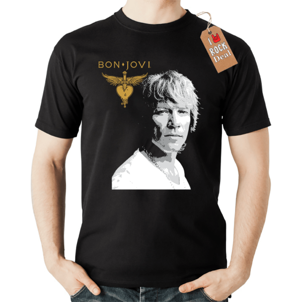 Bon Jovi T-Shirt Μαύρο