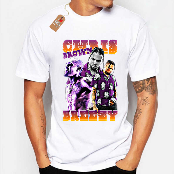 CHRIS BROWN BREEZY T-Shirt Λευκό