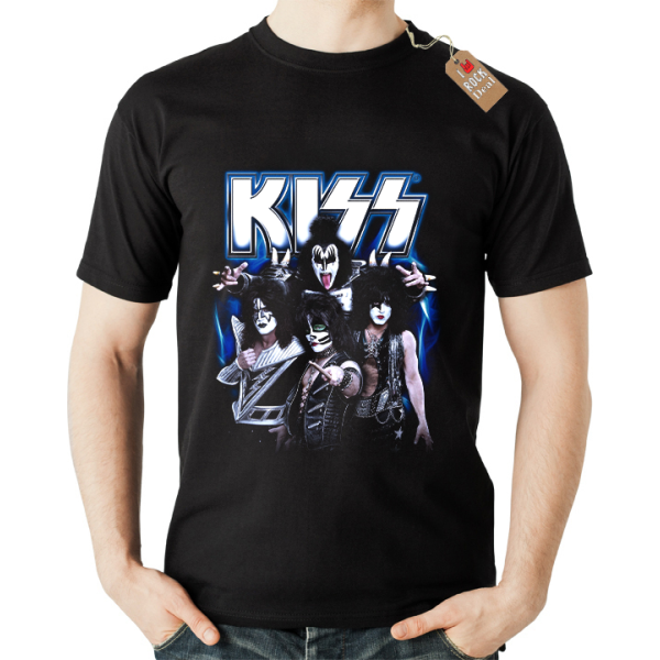 KISS T-Shirt Μαύρο