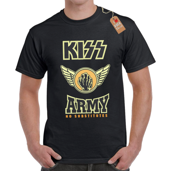 KISS ARMY T-Shirt Μαύρο KISS ARMY T-Shirt Μαύρο