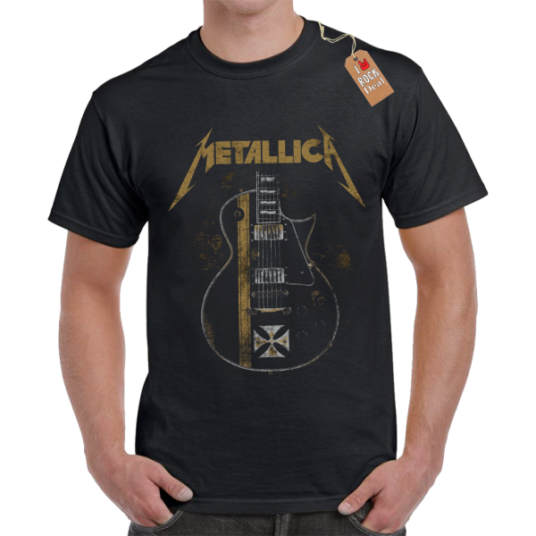 Metallica Guitar T-Shirt Μαύρο