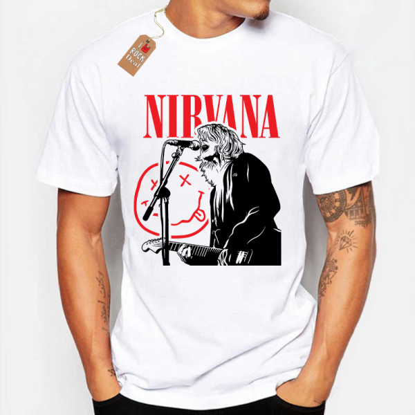 NIRVANA T-Shirt Λευκό