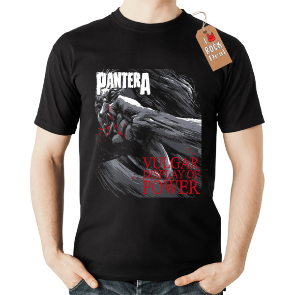 PANTERA VULGAR DISPLAY OF POWER T-shirt Μαύρο