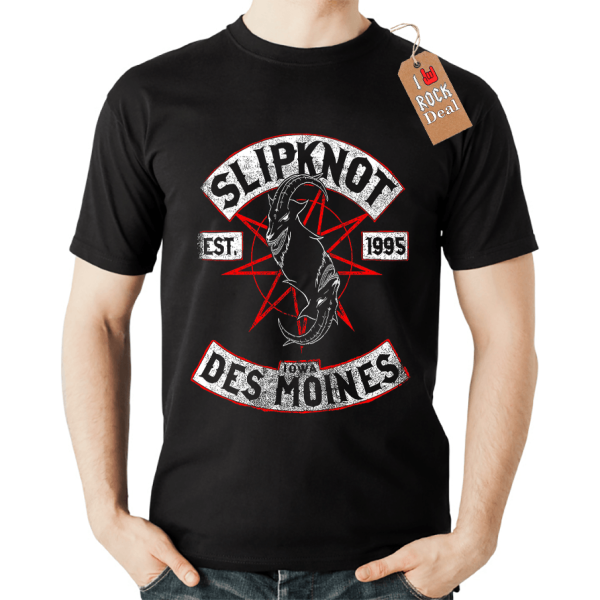 SLIPKNOT DES MOINES T-Shirt Μαύρο