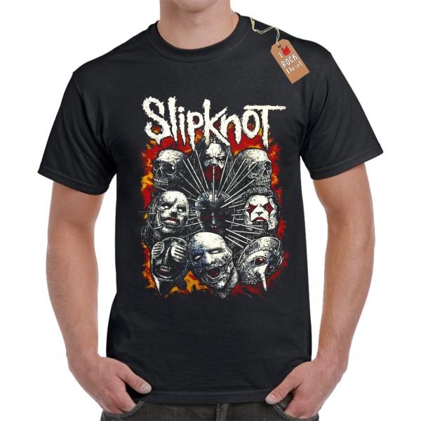 Slipknot Faces T-shirt Μαύρο