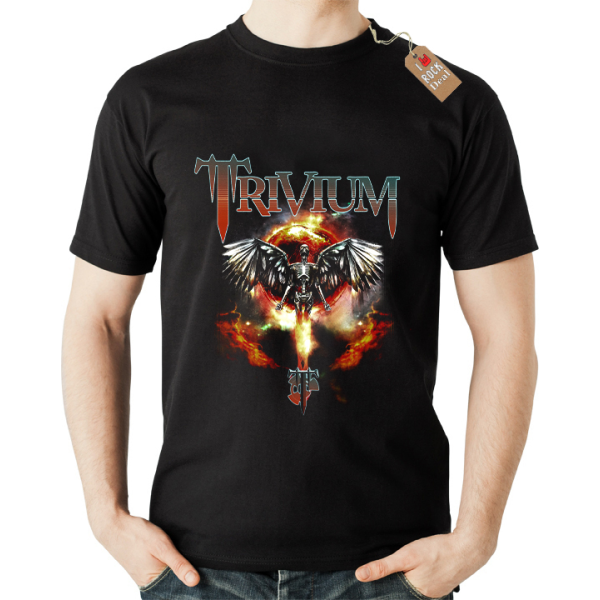 TRIVIUM T-shirt Μαύρο