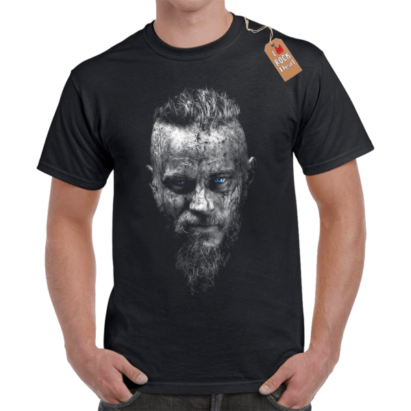 Vikings T-Shirt σε Μαύρο Χρώμα