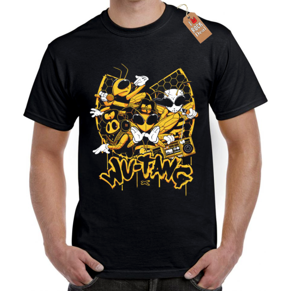 WU TANG CLAN T-Shirt Μαύρο WU TANG CLAN T-Shirt Μαύρο