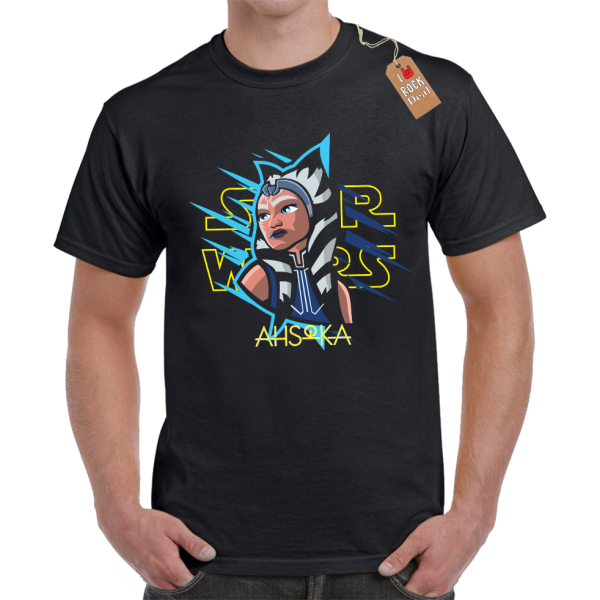 Ashoka Star Wars T-Shirt Μαύρο Ashoka Star Wars T-Shirt Μαύρο