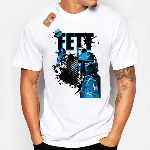 Mandalorian Bounty Hunter Funko T-Shirt Λευκό