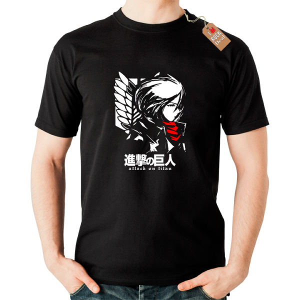 Attack on Titan 2 T-Shirt Μαύρο