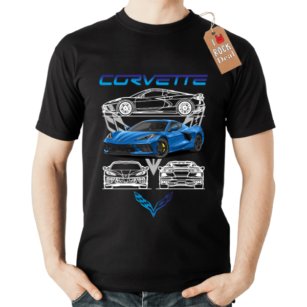 CORVETTE T-shirt Μαύρο 