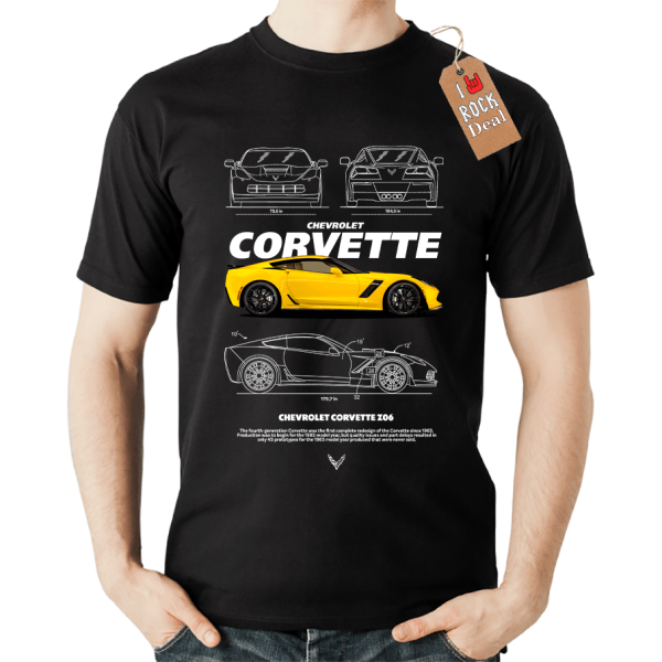 CORVETTE T-shirt Μαύρο 