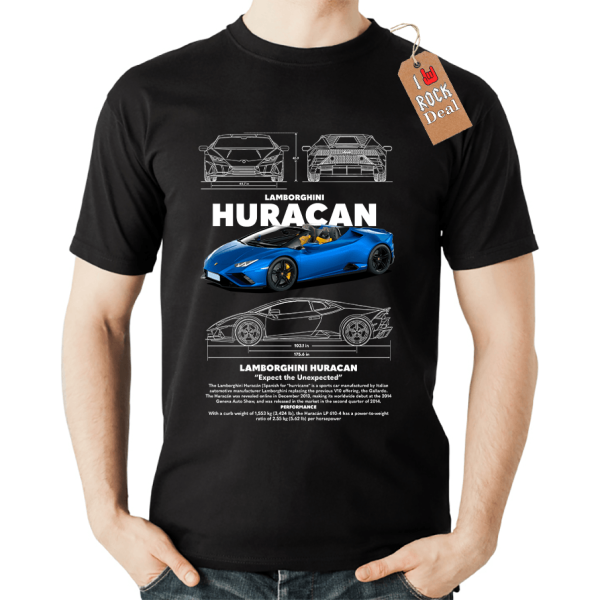 HURACAN T-shirt Μαύρο 