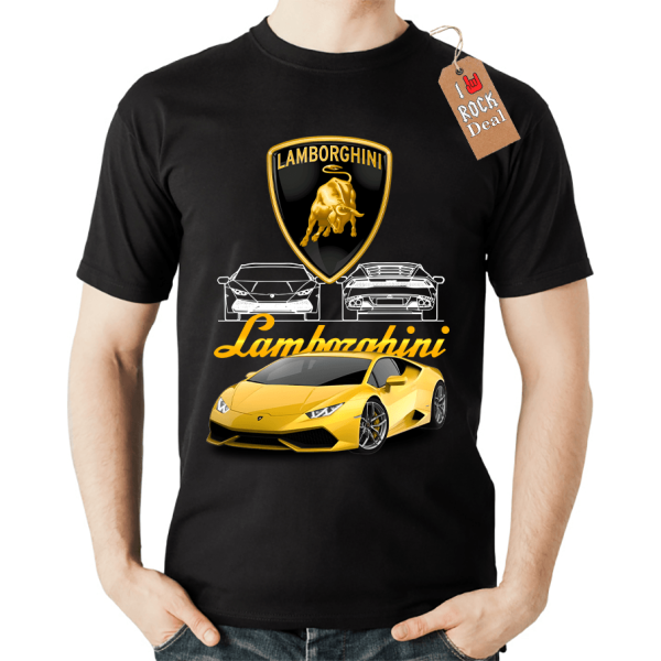 LAMBORGHINI T-shirt Μαύρο 
