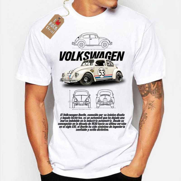 VW Beetle  T-Shirt σε Λευκό Χρώμα
