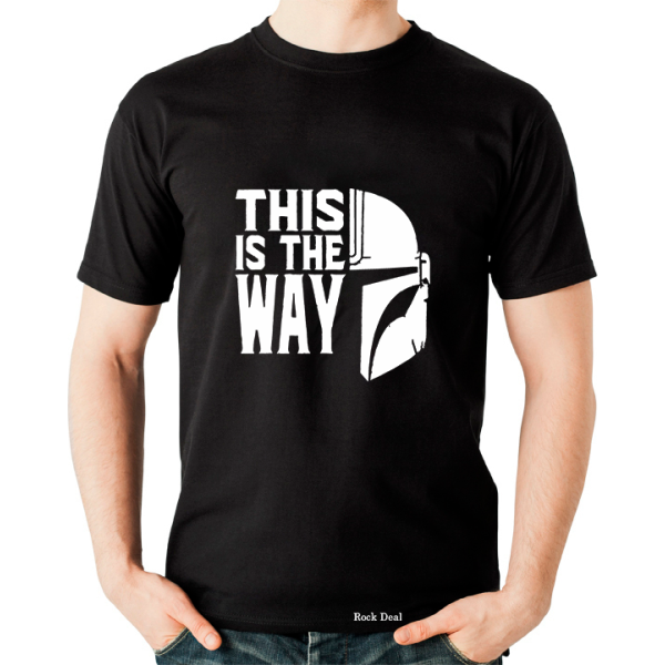 Mandalorian this is the Way Bounty Hunter T-Shirt Μαύρο