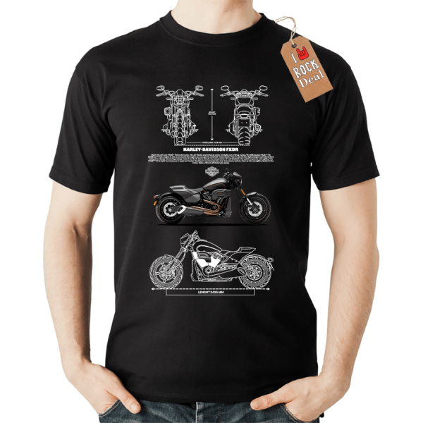 HARLEY-DAVIDSON FXDR T-Shirt σε Μαύρο Χρώμα