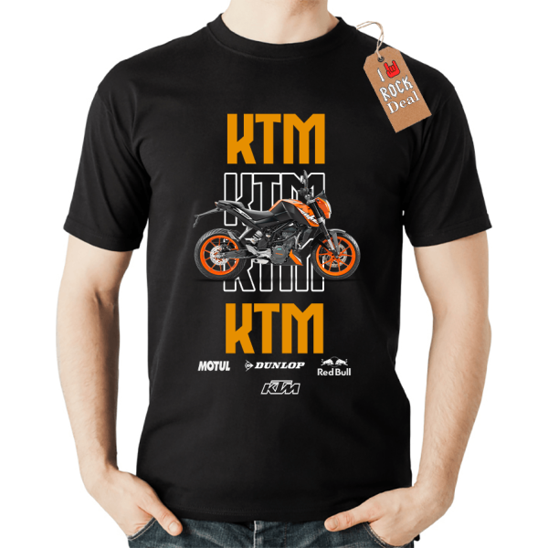KTM Biker Life T-Shirt σε Μαύρο Χρώμα